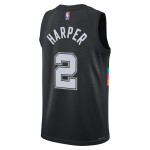 Maillot NBA San Antonio Spurs Dylan Harper Nike 2025-26 City Edition Noir Swingman - Homme